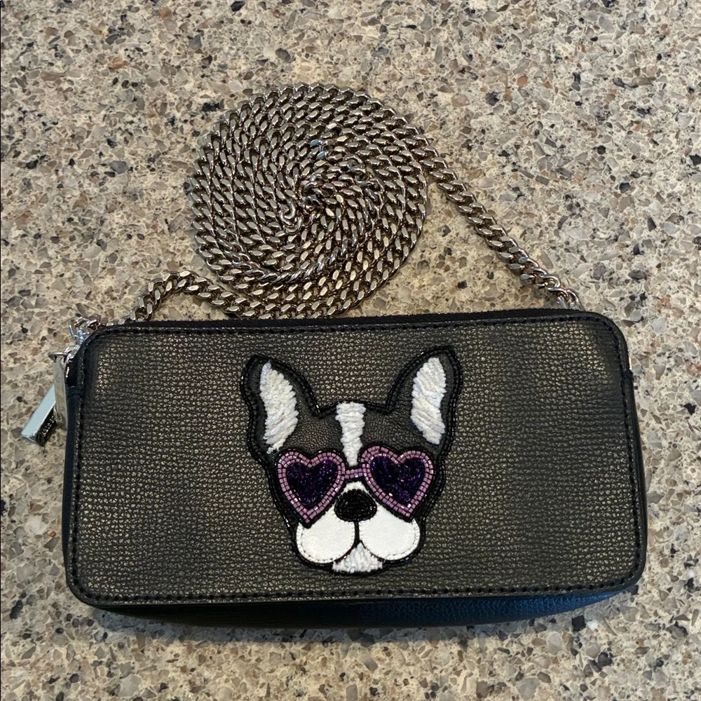 Kate Spade Beaded French Bulldog Purse - Picture 1 of 16